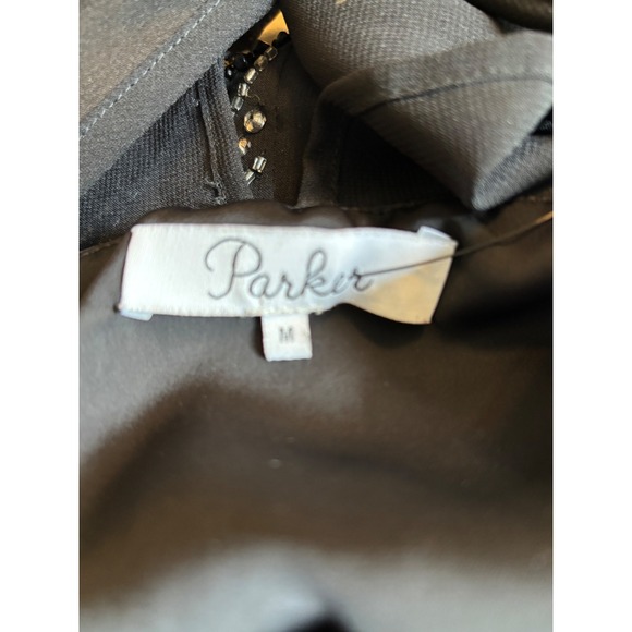 Parker Taha Silk Sequin Dress Halter Neck Sleeveless Party Cocktail‎ Black - Picture 13 of 13